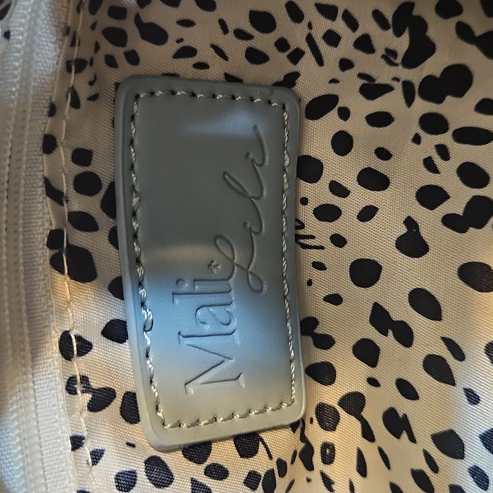Mali + Lili Baby Blue Faux Leather Shoulder Bag with Bow Detail - Picture 8 of 9